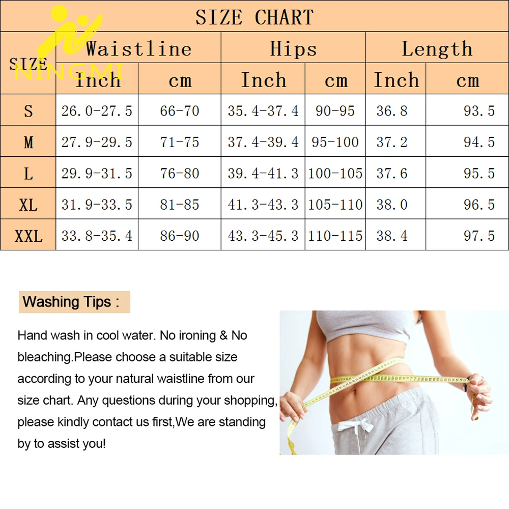 NINGMI Women Neoprene Waist Trainer Sauna Pants Slimming with Pockets Hot Sweat Body Shaper Trousers Lose Weight Workout Tights | Спорт и