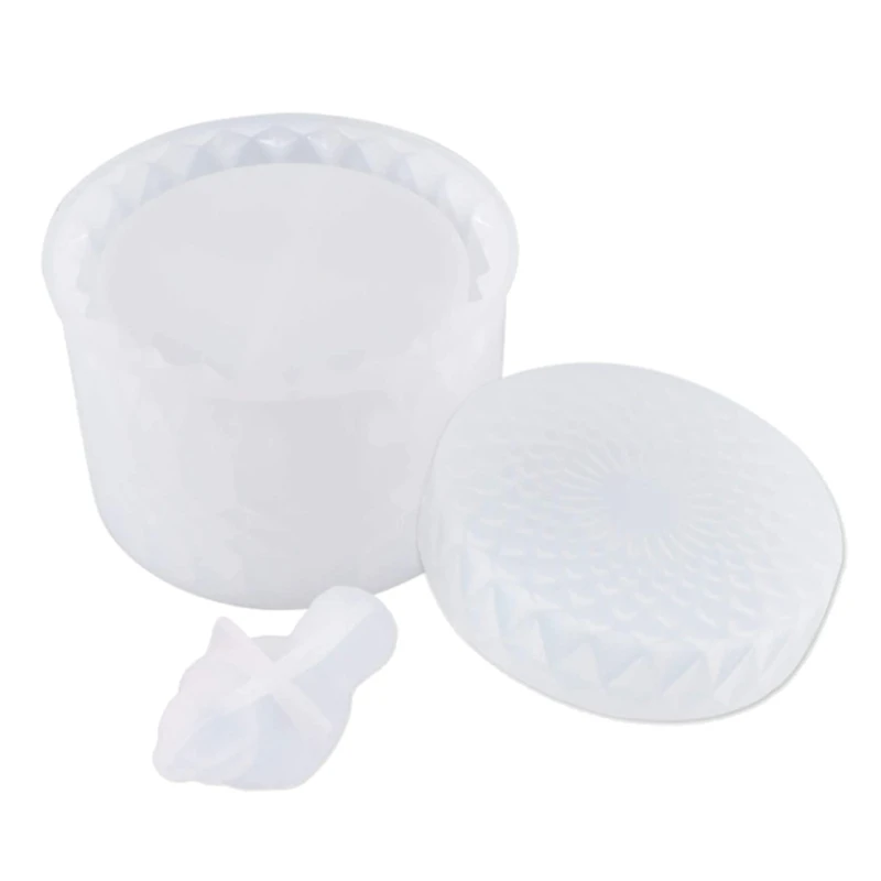 

N58F Epoxy Jar Bird Storage Box Silicone Mold for Epoxy Resin Crafts Jewelry Storage