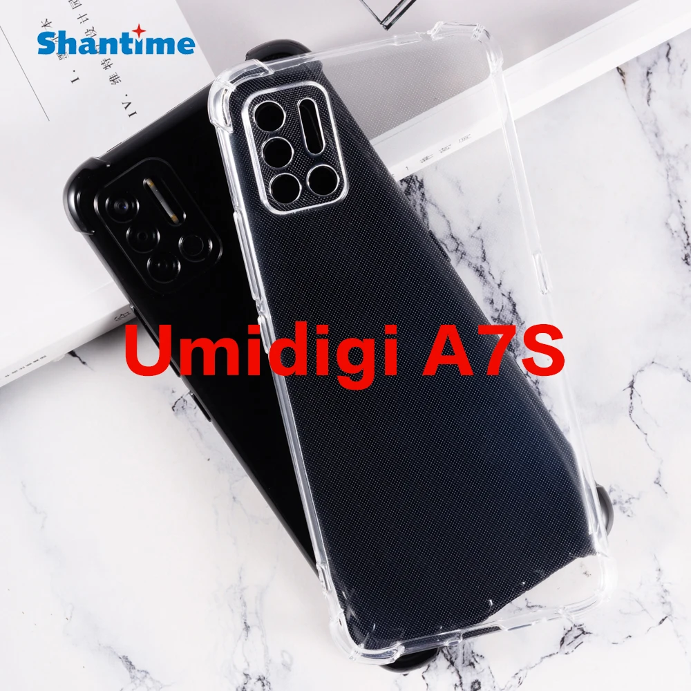 Чехол для Umidigi A7S ультратонкий кристально прозрачный амортизирующий