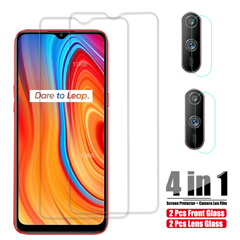 Защитная пленка для экрана Oppo Realme C3 стеклянная камера Len защитное закаленное