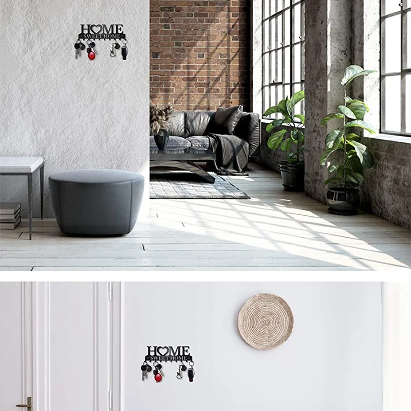 Key Holder for Wall Mount Sweet Home Organizer Decorative Metal Hanger Front Door Kitchen Store House Work | Дом и сад