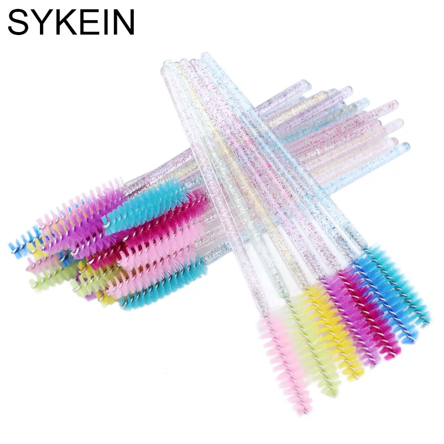 

200 Pcs Disposable Eyelash Eyebrow Brushes One-off Mascara Applicator Wand Spoolers Eyelash Comb Brushes Makeup Tool Set