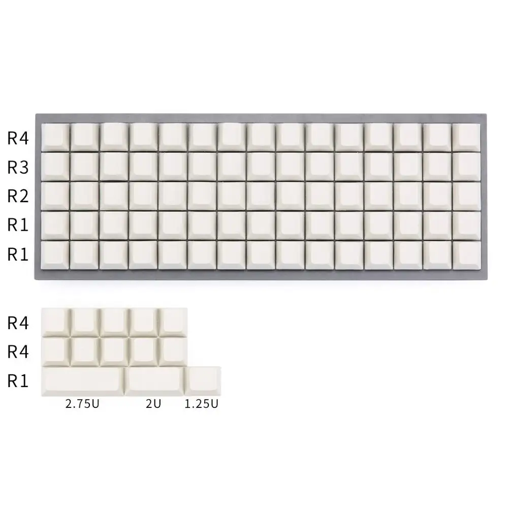 Planck keycaps пустые вишневые профильные ключи для Механическая клавиатура