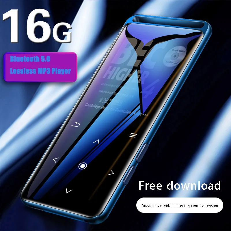 Mp3 плеер без потерь Bluetooth 2021 16 ГБ Hi Fi Портативный аудиоплеер с FM радио электронной