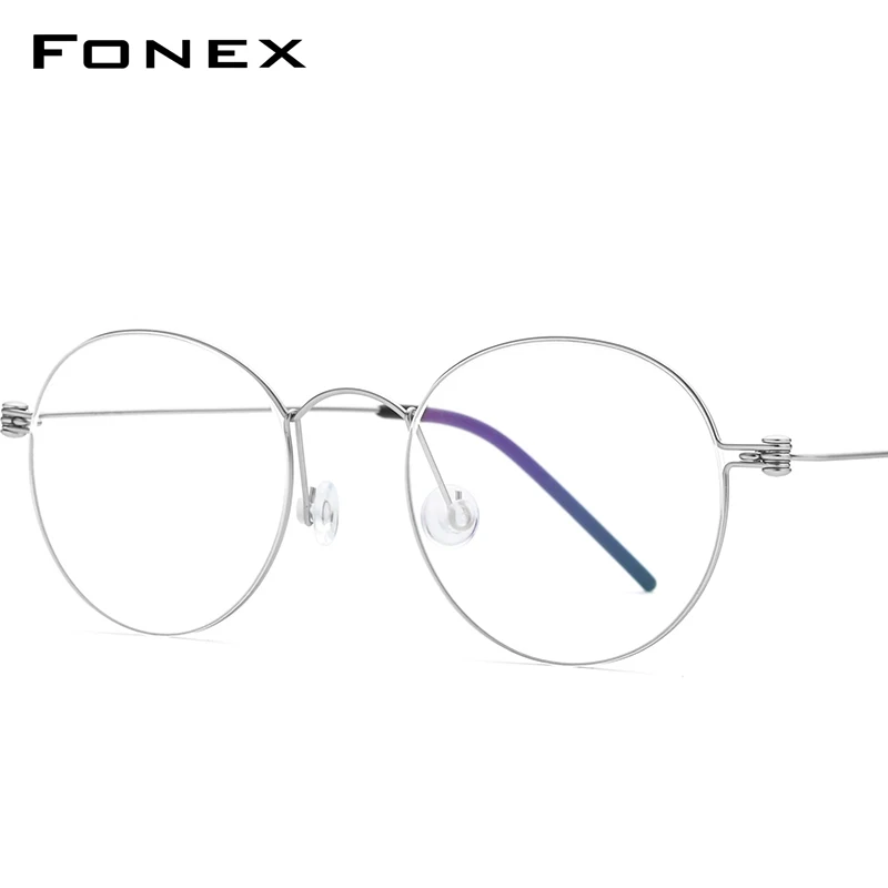 FONEX B Титан Близорукость Оптические оправы для очков Для мужчин с диоптриями в