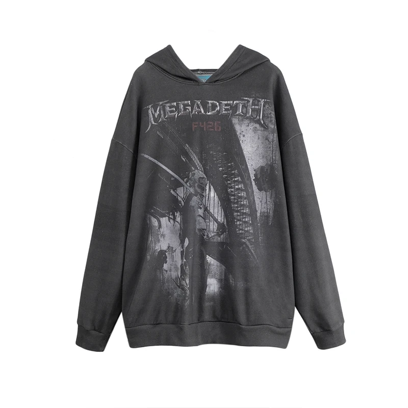 Уличная одежда в стиле хип-хоп с принтом робота F426 толстовки и свитшоты унисекс