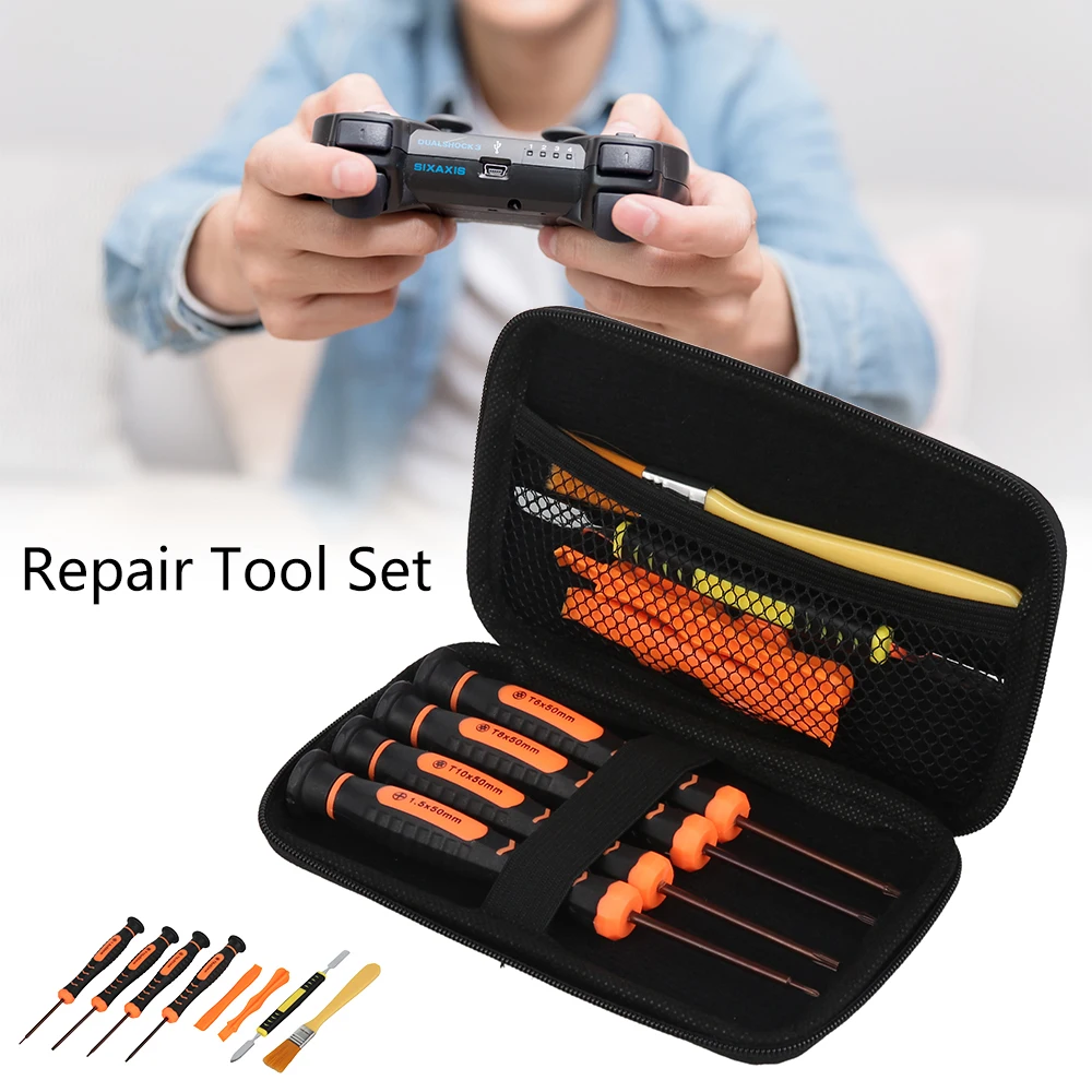 

11 in 1 Game Console Repair Tools Screwdriver Open Pry Kits Electronic Machine Accessories for Nintend Switch With storage bag