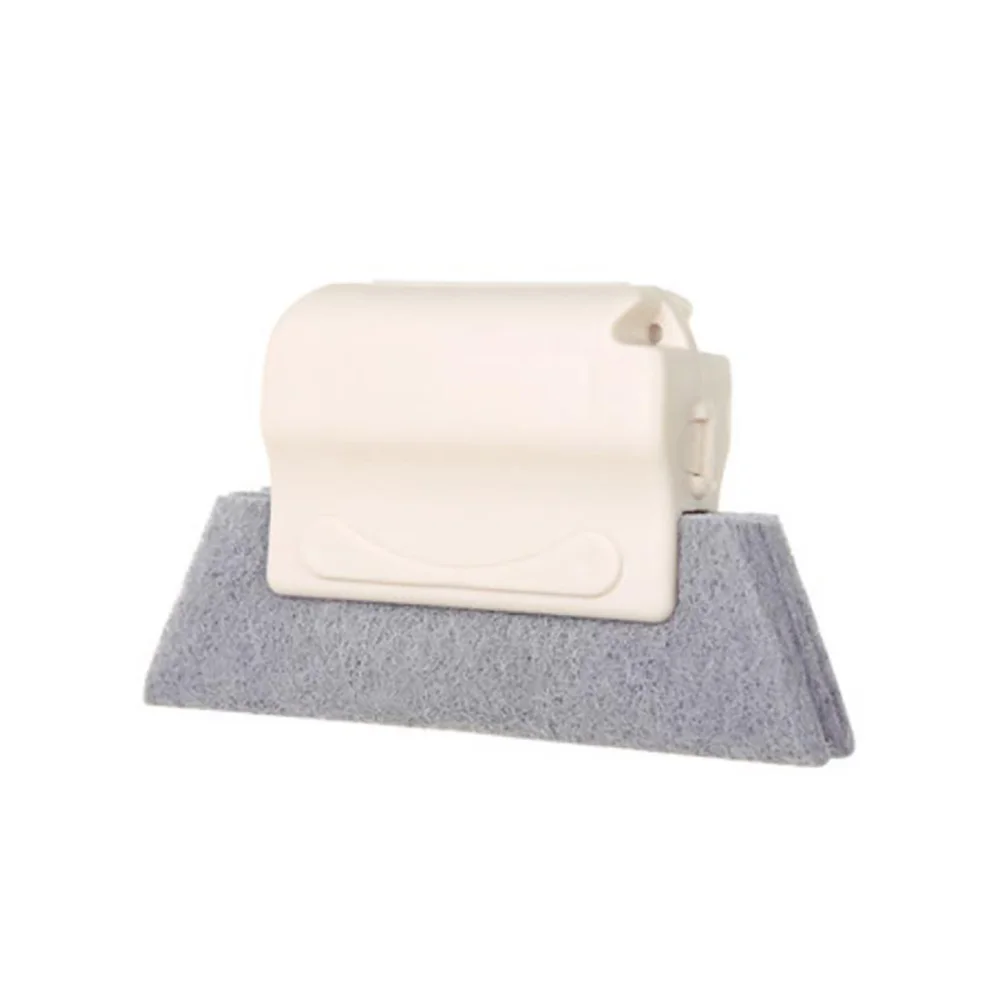Белый Window Cleaner Sponge Wiper Door Gap Venetian Blind Cleaner Hand Microfiber Window Washer Brush For Cleaning Blinds Grooves - Цвет: Белый