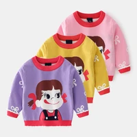 new baby girls long sleeved sweater clothes kids sweatshirts cartoon bottoming shirt autumn pullover warm thick coat