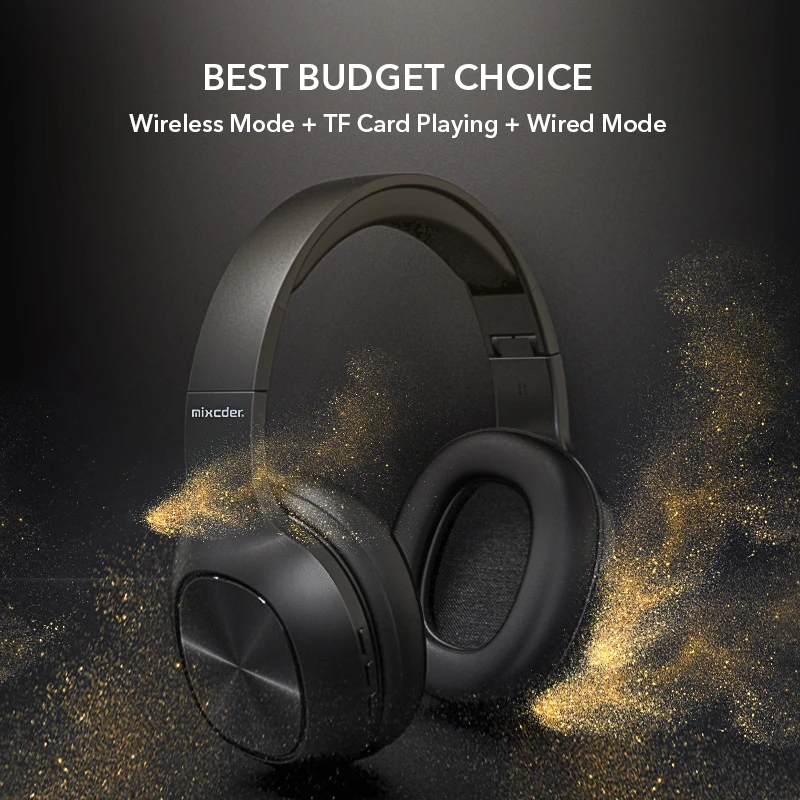Mixcder HD901 беспроводные bluetooth наушники проводная гарнитура с микрофоном для карт