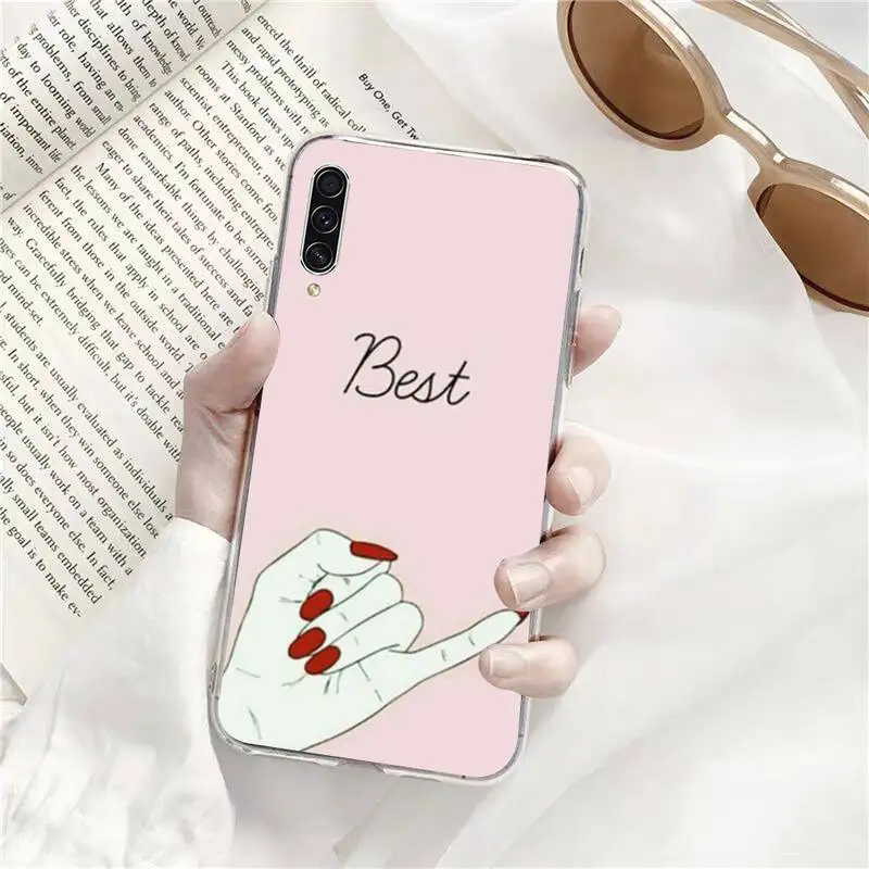 

Bff Best Friends Forever Couples Phone Case Transparent For Samsung Galaxy A71 A21s S8 S9 S10 plus note 20 ultra