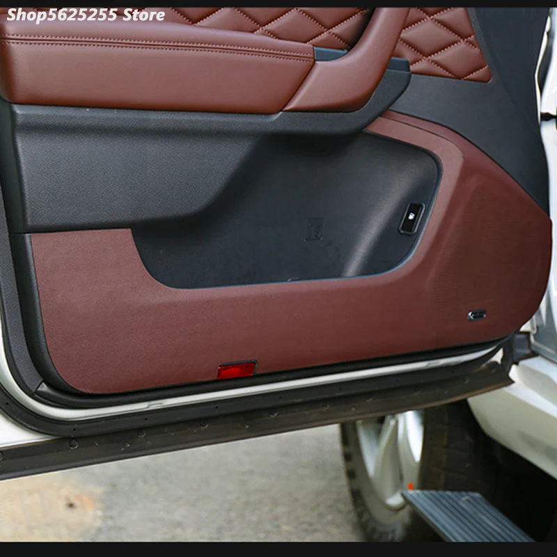 Автомобильные накладки для защиты от ударов двери кожаная наклейка из