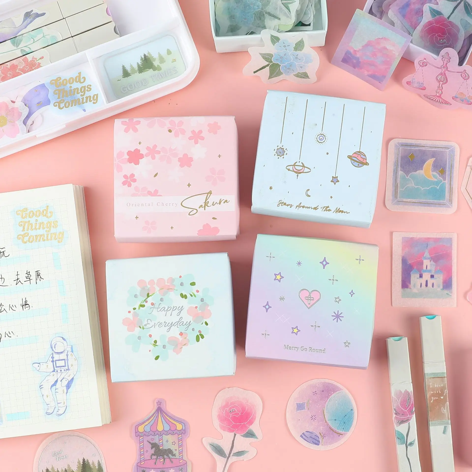 

35pcs/1 lot Stationery Stickers Fantasyland boxed sticker Stickers Scrapbooking DIY Craft Stickers