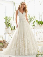 vestido de novia modesto backless wedding dresses a line v neck tulle beaded appliqued cheap boho wedding gown bridal dresses