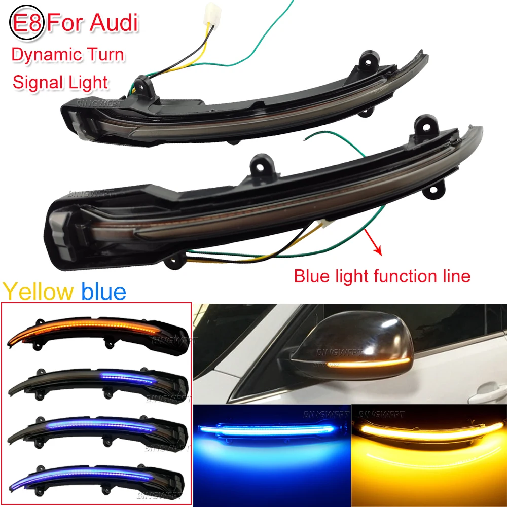 

Dynamic Blinker LED Turn Signal Side Mirror Lights indicator For Audi Q5 2009 2010 2011 2012 2013 2014 2015 2016