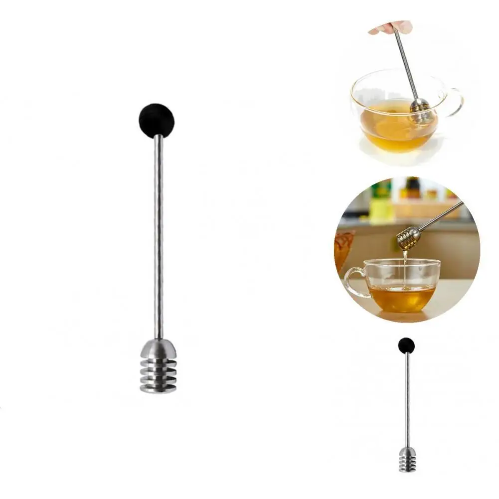 

Медовая палочка из нержавеющей стали, надежная, изысканная, практичная, устойчивая к коррозии, съемный мешальный стержень для гостиной