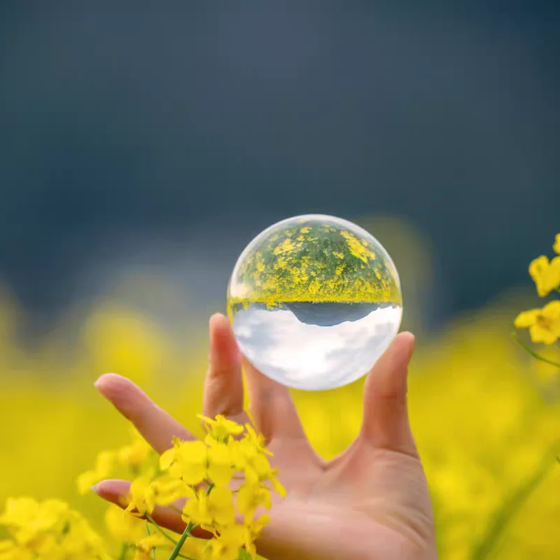 

40MM Clear Glass Crystal Ball Healing Sphere Photography Props Gifts New Artificial Crystal Decorative Balls Glass Ball