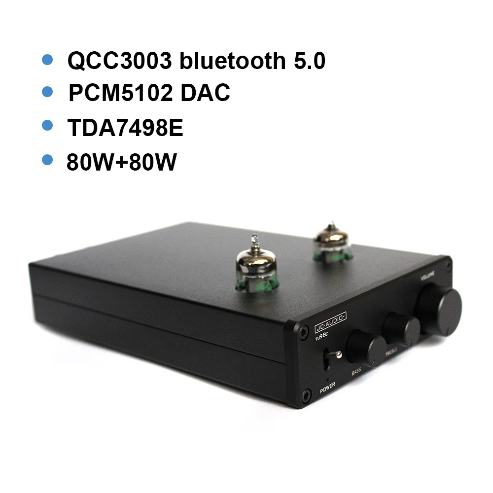 Плата стереоусилителя QCC3003 Bluetooth 5 0 TDA7498E 80 Вт * 2 6j1 трубчатый декодер предусилитель