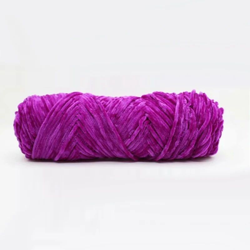 Velvet Yarn Soft Protein Cashmere Yarn Silk Wool Baby Yarn Crochet Knitting Yarn Cotton Baby Wool Diy Sweater - Color: 28