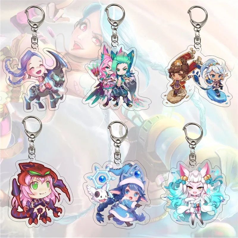 

Hot Hero Game Character Keychain Fans Comic Fair Souvenirs Key Chain Ring Cosplay Cartoon Figure Trinkets Gift Jewelry Bag Charm