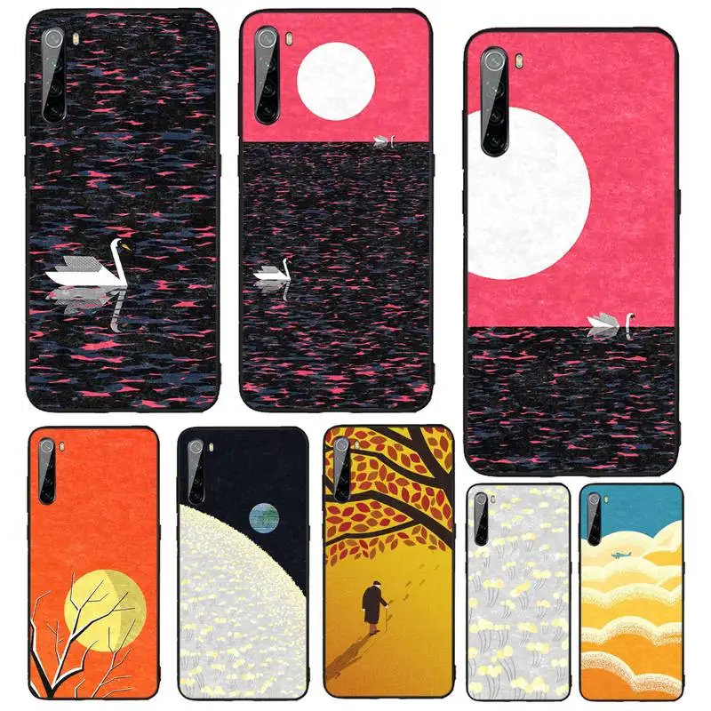 

Beautiful Little Swan Phone Case For Xiaomi Redmi 10 10x Note 9 9T 9A 9S 7 8 9se 7a 8a 8t Pro Max K20 30 Pro Funda