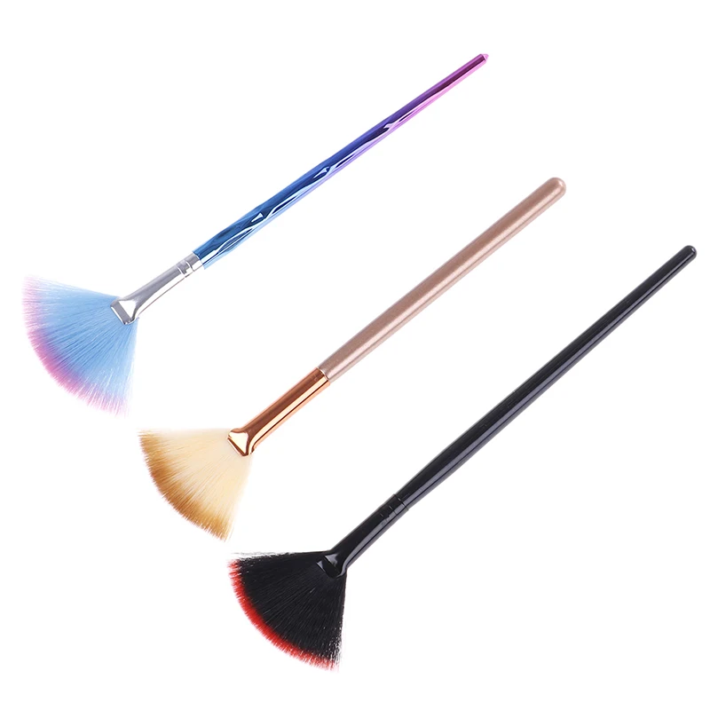 Кисть для макияжа инструменты красоты веером искусственной пудры выделяющие