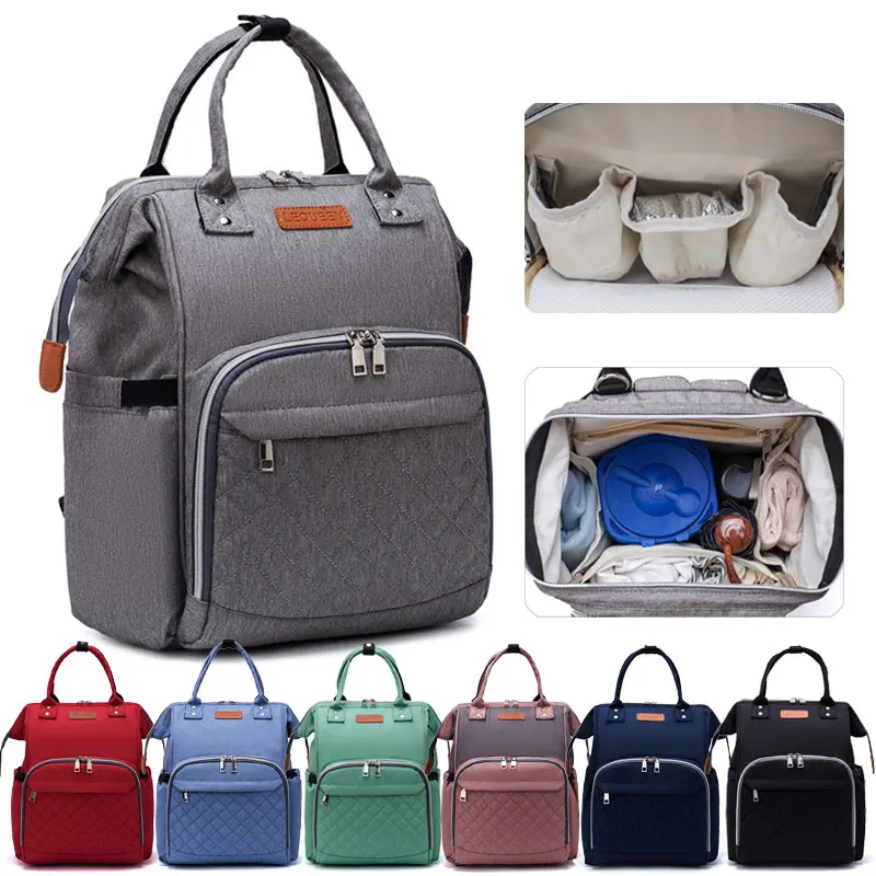 Клетчатая сумка для детских подгузников LEQUEEN очень большой водонепроницаемый