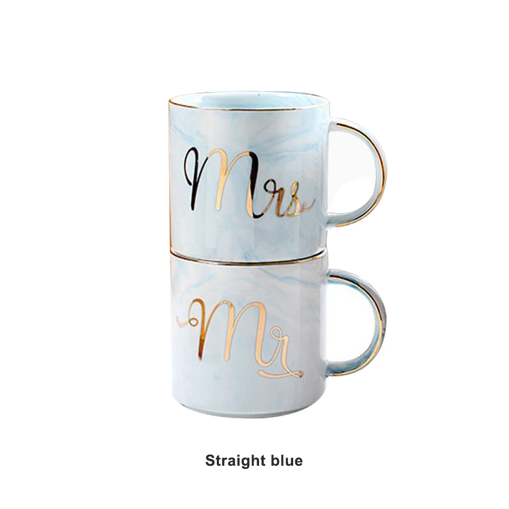 Мраморный узор кошка Золотая керамическая чашка благородный и элегантный кофе