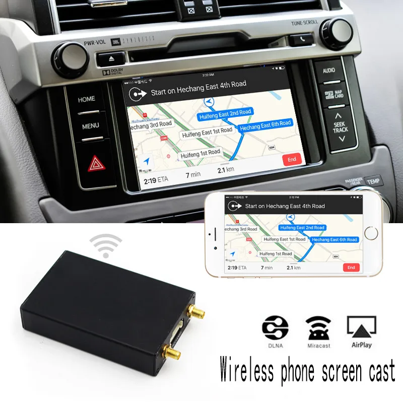 Коробка для зеркального отображения экрана IPhone IOS11 Android экран Miracast/WlAN дисплей