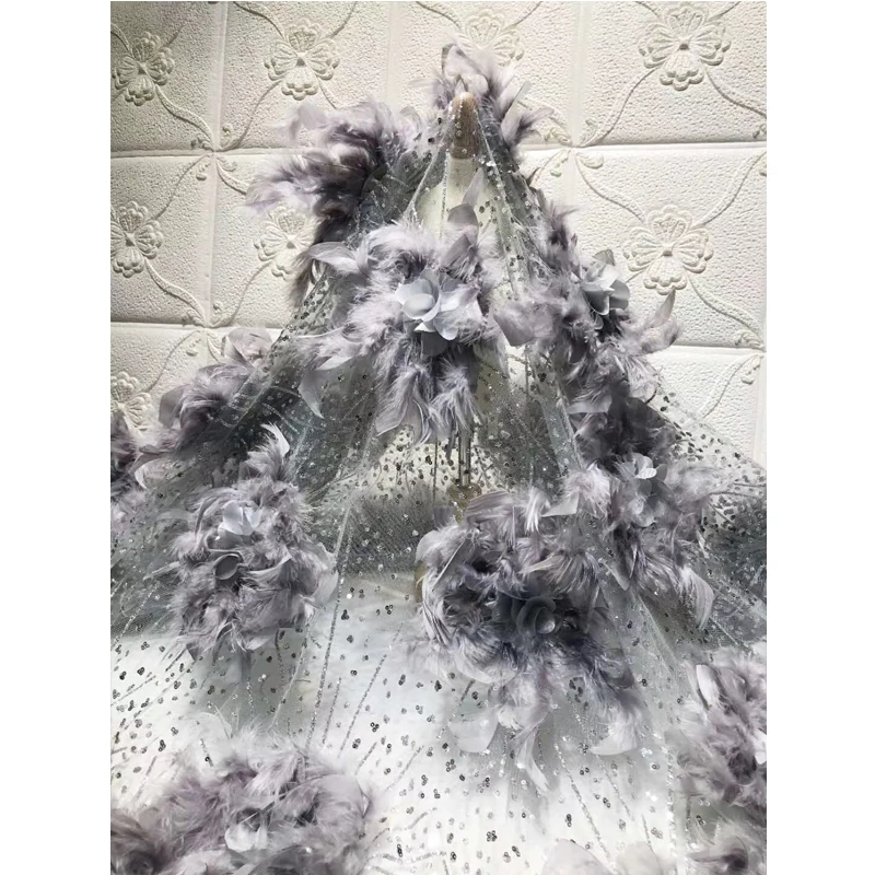 Бархатная кружевная ткань Новое поступление 2020 однотонная Высококачественная