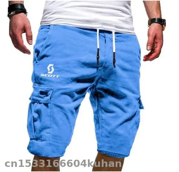 2021 летние велосипедные шорты однотонные повседневные мужские для Скотта пляжные