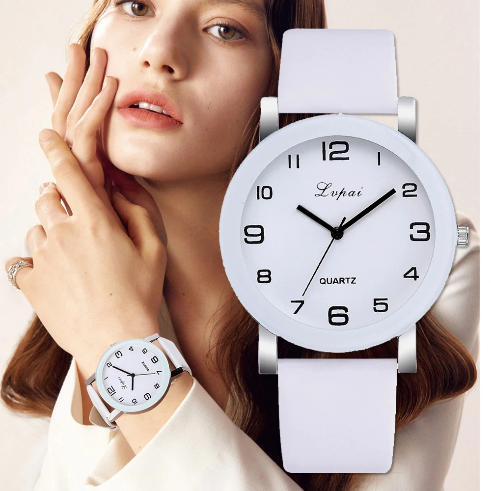 

Lvpai marca relógios de quartzo para as mulheres luxo branco pulseira relógios senhoras vestido relógio criativo relógios 2020 n