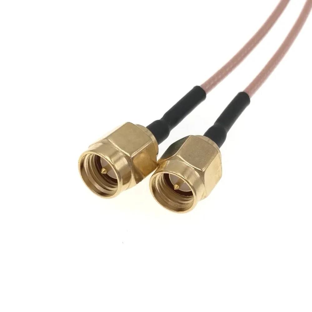 F к 2 шт. SMA Штекерный разъем мама 2x обжимной RG178 RF ОТРЕЗОК кабеля 20 см | Обустройство