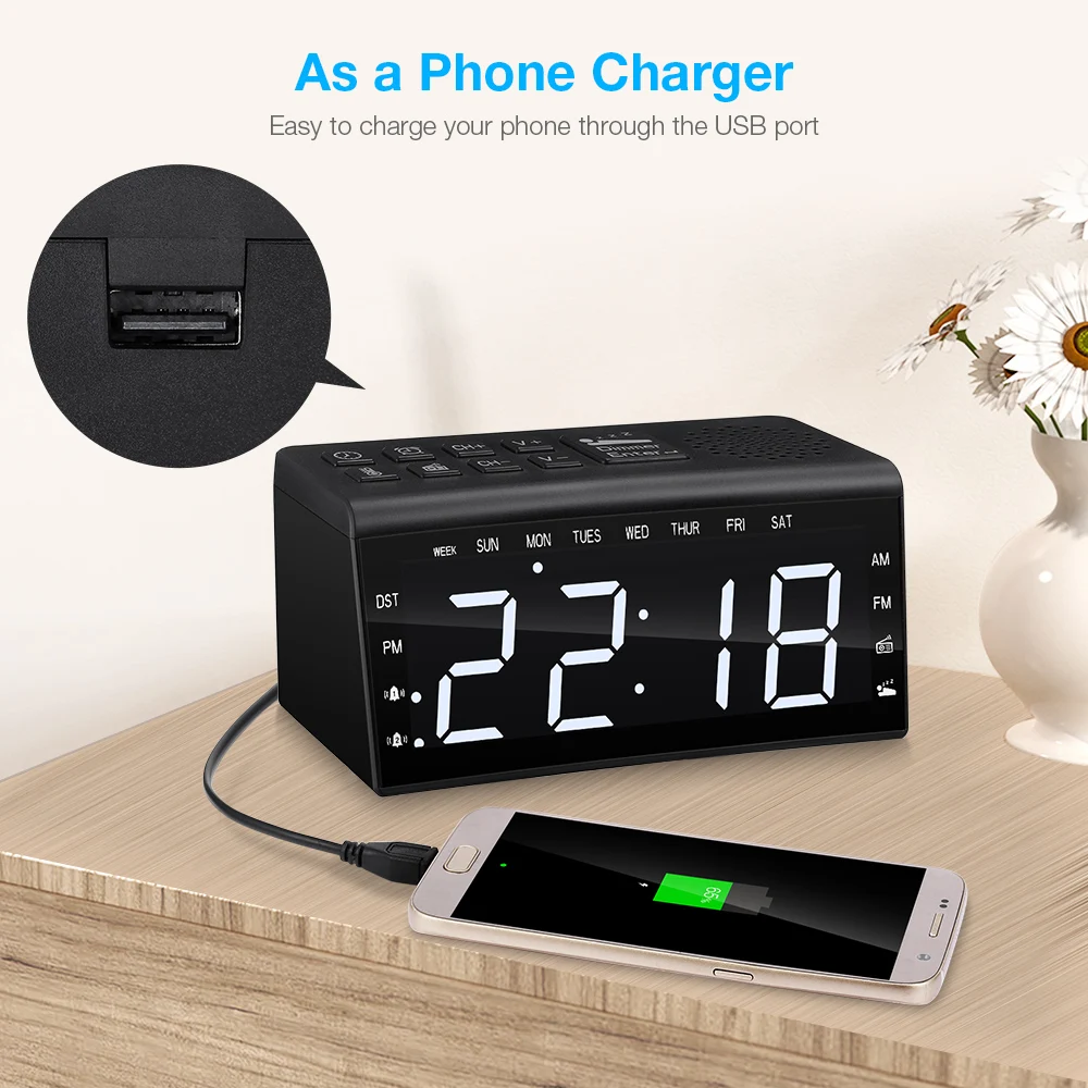 Новые цифровые радиобудильники двойные сигналы температурный повтор дневное