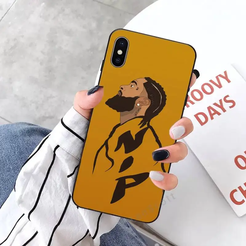 

Nipsey Hussle Phone Case for iPhone 11 12 mini pro XS MAX 8 7 6 6S Plus X 5S SE 2020 XR