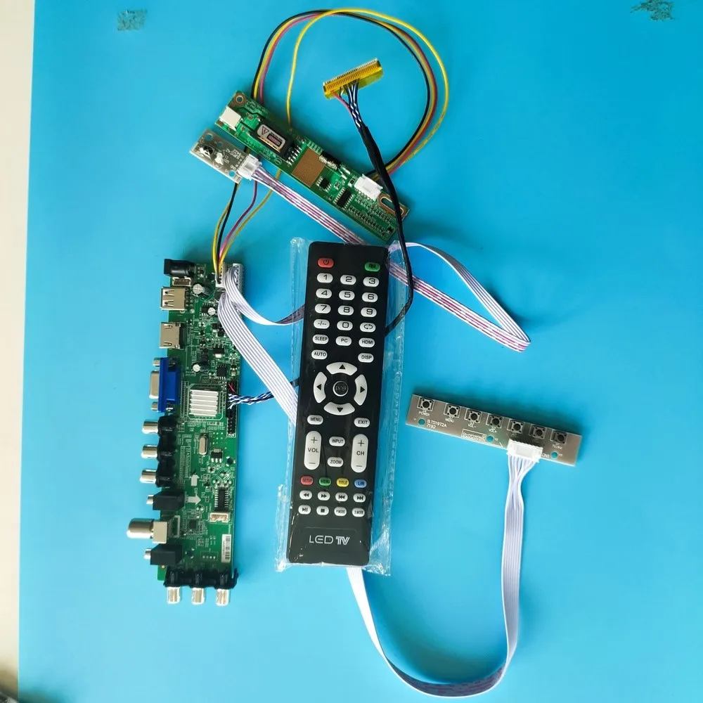 

Kit For LTN141W1-L03/LTN141W1-L04 1280X800 remote DVB-T 1 CCFL LCD Digital HDMI Panel Controller board 30pin TV VGA USB AV 14.1"