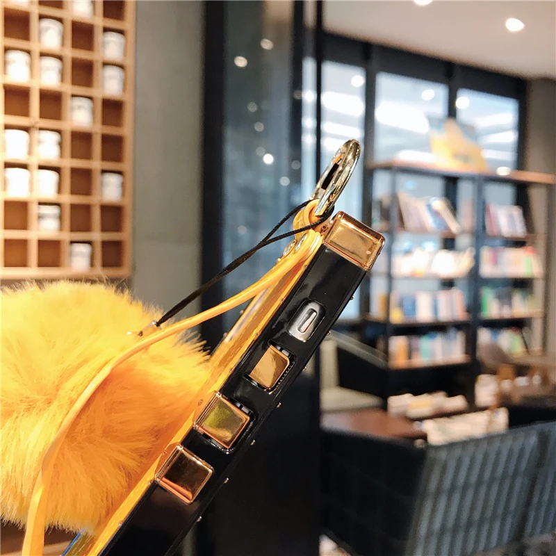 Кожаный браслет с ромбовидной решеткой для iPhone 11 Pro X XS MAX XR 6 7 8 Plus квадратный чехол