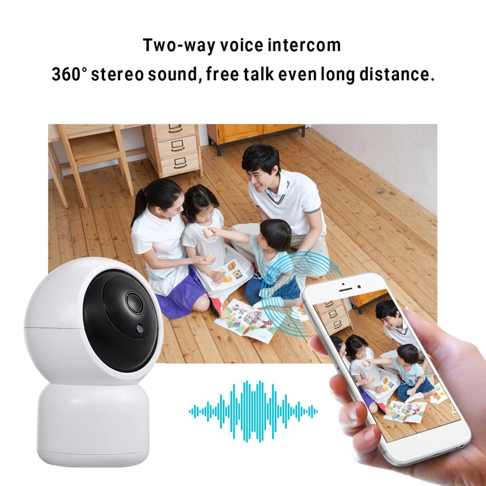 IP Камера 1080P WI FI Смарт Секьюрити наблюдения 360 градусов панорамный TF слот для