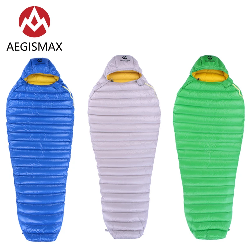 AEGISMAX Leto Мумия Тип Открытый Сверхлегкий Кемпинг палатка весна осень зима Splicable гусиный пух спальный мешок ленивый мешок