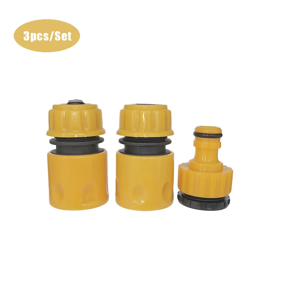 

1 Set of Garden Water Pipe Water Connector Hose Fittings 16mm Quick Connector 1/2" 3/4" Faucet Garden Greenhouse Accessories