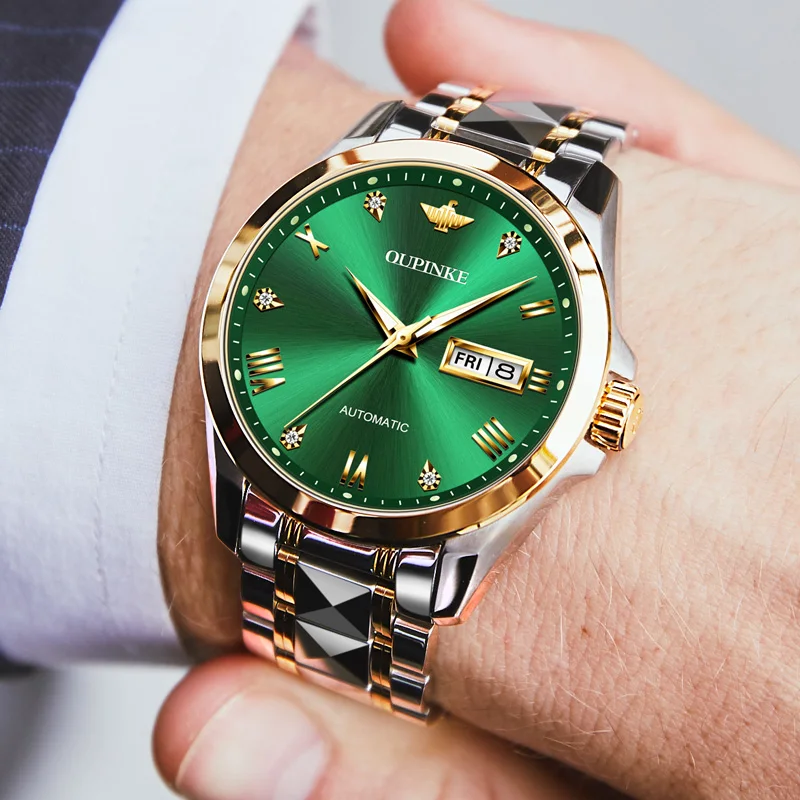 

Мужские автоматические механические часы OUPINKE, роскошный бизнес бренд
