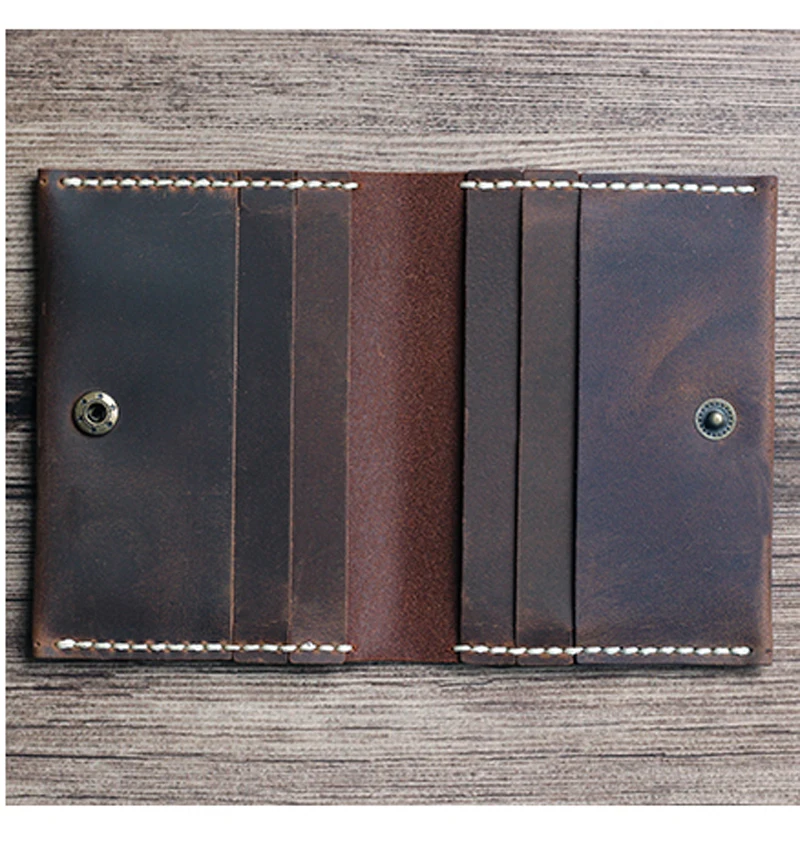 100 handmade vintage genuine leather card holder men leather card wallet women card bag credit card holder business card case free global shipping