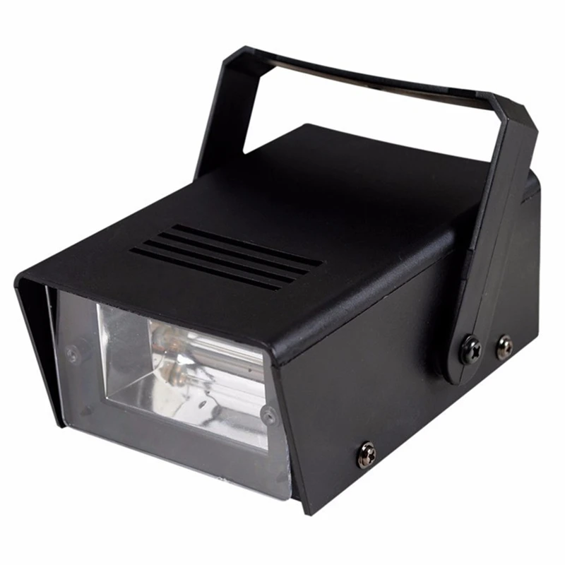 

High Quality EU Plug Brightness 220V Mini DJ Strobe Lights Disco Party Bar Club Stroboscope White Stage Light Effects