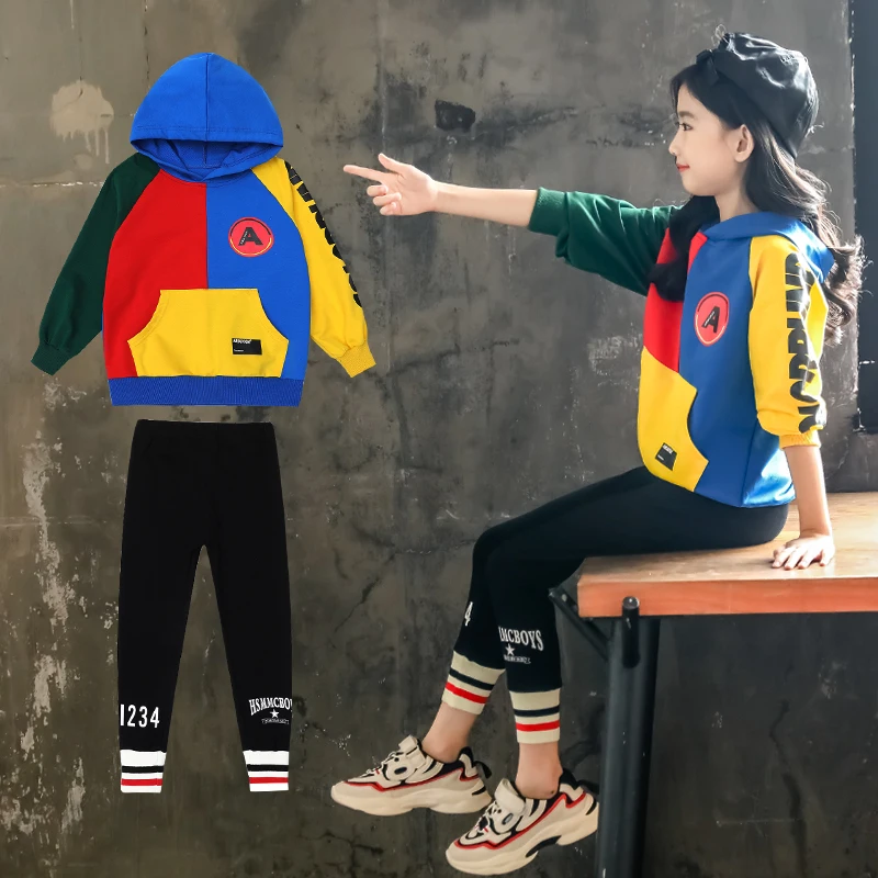 Детский спортивный костюм повседневный комплект одежды для девочек Зефир с