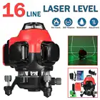 Самонивелирующийся лазерный уровень, 16 линий, 360 градусов, горизонтальный и вертикальный крест