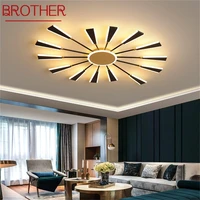 brother nordic ceiling light modern simple lamp fixtures led 3 colors home for living dining room