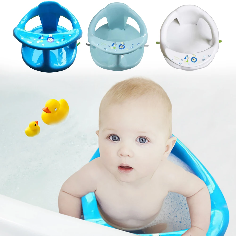 

2020 Baby Bath Seat Baby Plastic Bathtub Seat with Backrest Support and Suction Cups Tub Seats