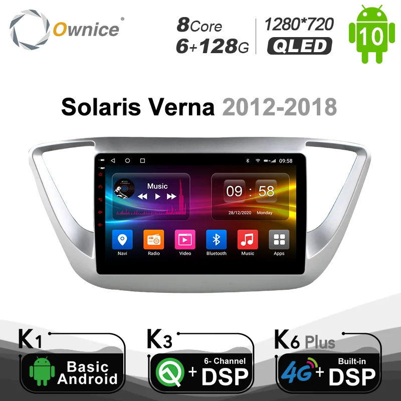 

Ownice Android 10,0 автомобильный ПК DVD GPS плеер для Hyundai solaris verna 2012 - 2018 оптический автомобильный радиоприемник видеоплеер SPDIF 6G 1280G