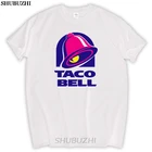 Новинка, забавная Мужская футболка с логотипом Taco Bell, Мужская футболка, размер 100%, хлопок, короткий рукав, Повседневная футболка с коротким рукавом, sbz5182