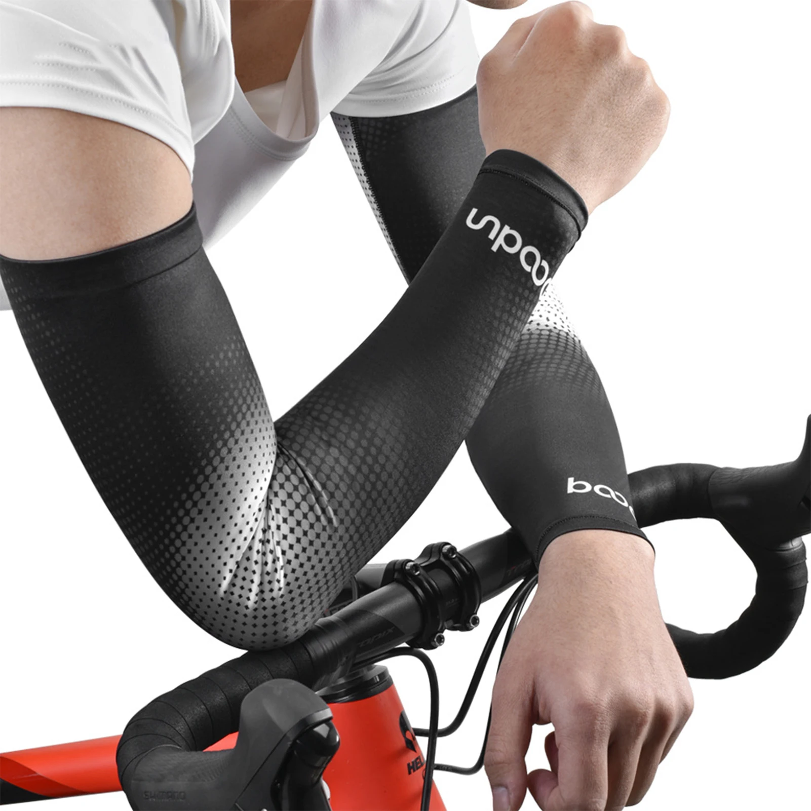 Воздухопроницаемые рукава из ледяной ткани защита от УФ лучей для бега фитнеса